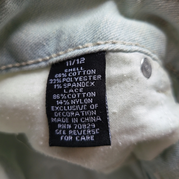 Rue 21 Denim Lace Short-Juniors - Picture 13 of 15